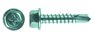 Саморез 6,3*150 шестигр. сверло, прессш, D10, оцинк